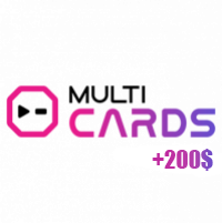 200$ на баланс в сервисе Multicards